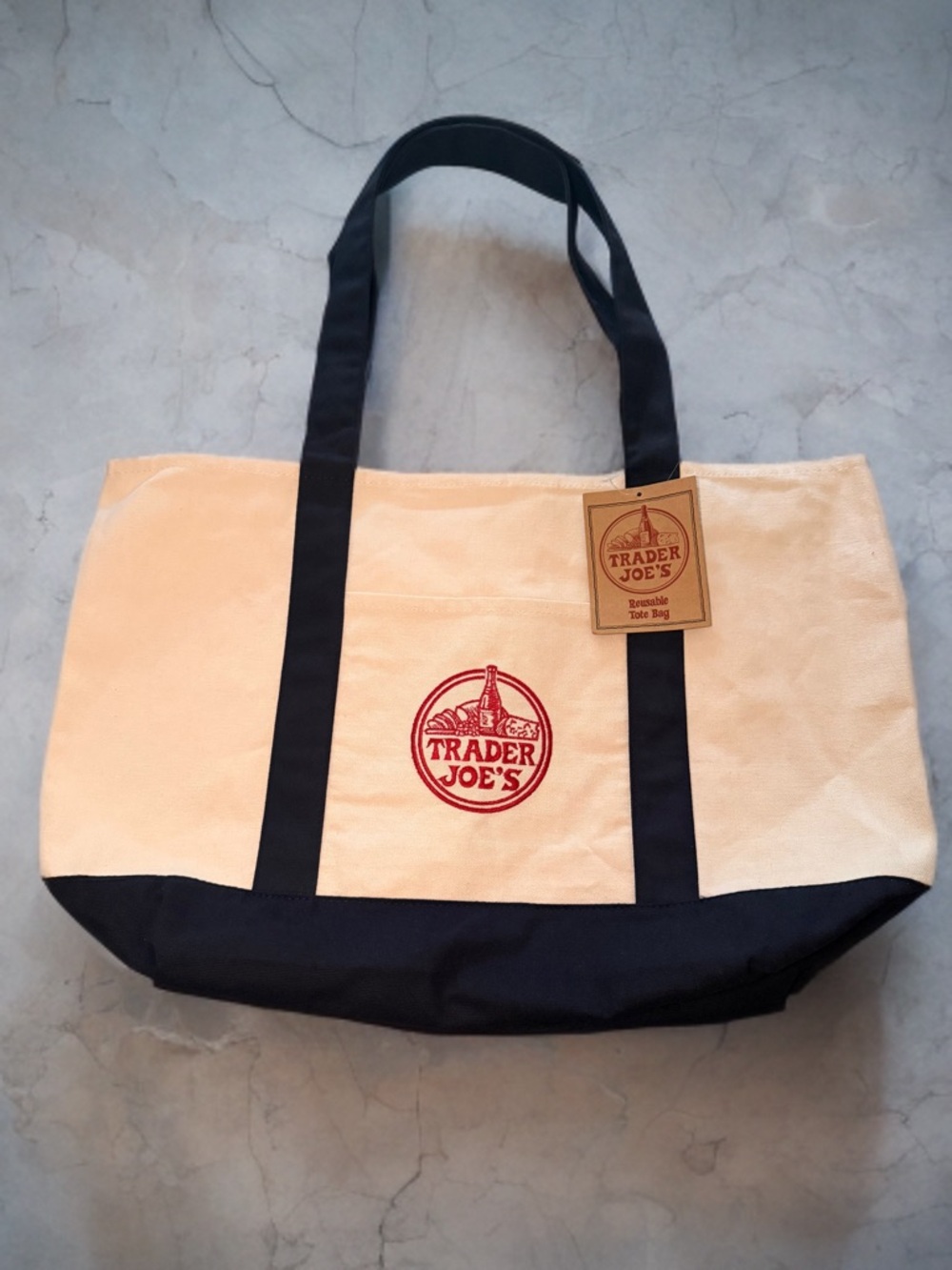 Trader Joe’s Large Canvas Tote Bag NWT